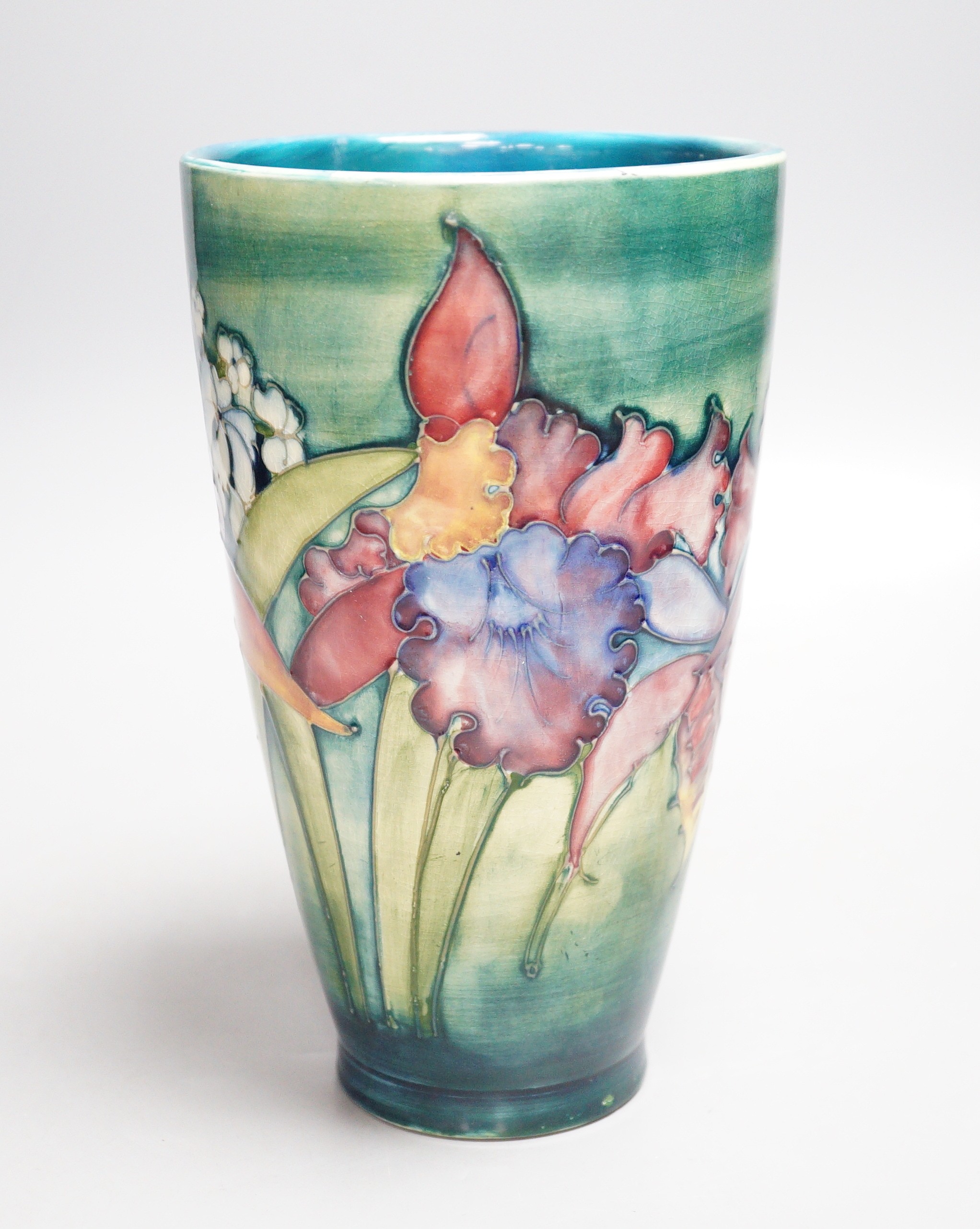 A Moorcroft ‘orchids’ pattern vase 23cm